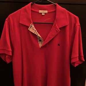 Burberry Red Polo